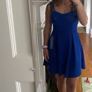 Navy Blue Semi Formal Dress